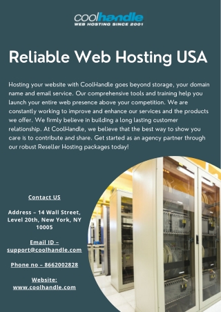 Reliable Web Hosting USA