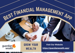 Best Financial Management App | Customized Financial Planning | GuardianWealth