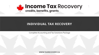 Individual Tax Recovery