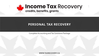 Personal Tax Recovery