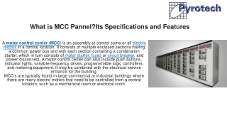 What is MCC Pannel