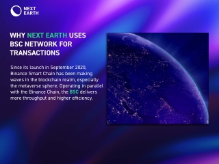 Next Earth uses BSC network for transactions