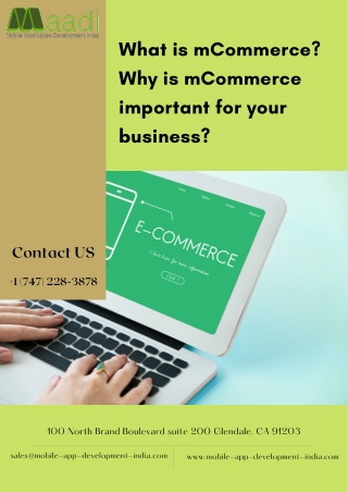 What is mCommerce Why is mCommerce important for your business