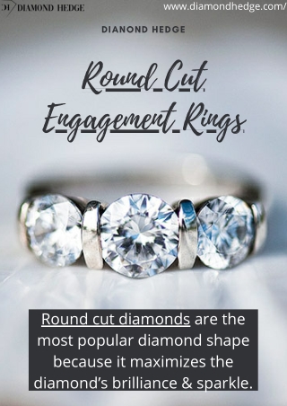 round cut diamond engagement rings