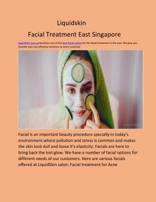 Facial Treatment East Singapore