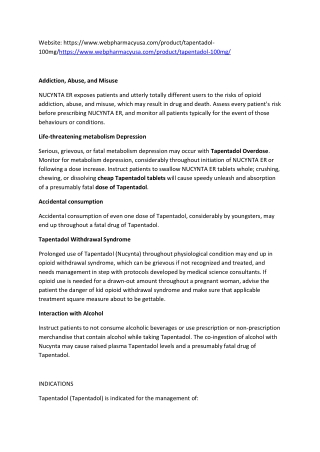 AQ Article - Tapentadol