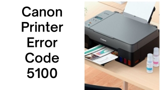 canon printer error code 5100