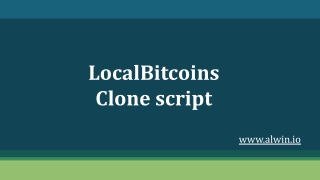 LocalBitcoins clone script