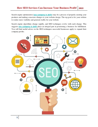 How SEO Services Can Increase Your Business Profit! 2021