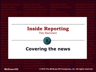 Inside Reporting Tim Harrower