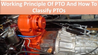 3 categories: Types of PTO units