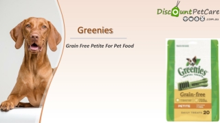 Buy Greenies Grain Free Petite For Pet Food | DiscountPetCare