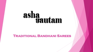 Traditional Bandhani Sarees