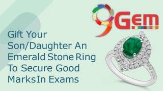 Emerald Stone Ring To Secure Good Marks In Exams