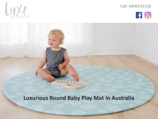 Luxurious Round Baby Play Mat in Australia