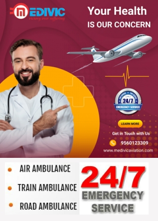 The Leading Charter Air Ambulance Services in Patna by Medivic Aviation with Unique Support