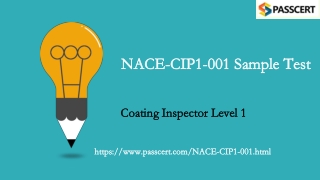 2021 Valid NACE Coating Inspector Level 1 NACE-CIP1-001 Real Dumps