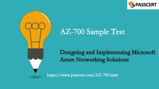 Microsoft Azure Network Engineer AZ-700 Exam Dumps