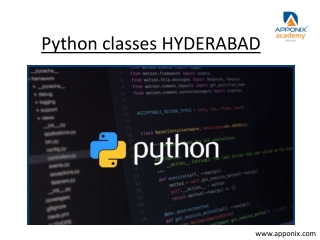 PYTHON Certification Training