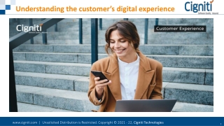Understanding the customer’s digital experience