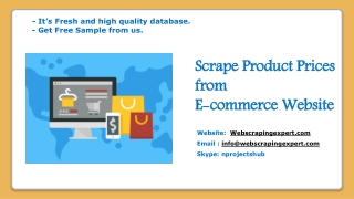 Scrape Product Prices from E-commerce Website