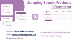 Scraping Beauty Products Information