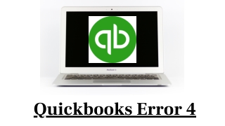 Quickbooks Error 4