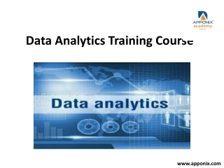 Data Analytics certification training course