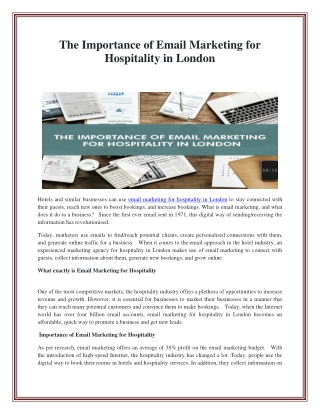 The Importance of Email Marketing for Hospitality in London