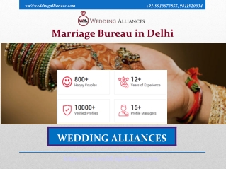 A Leading Marriage Bureau in Delhi