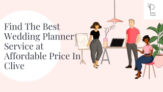 Find The Best Wedding Planner Service at Affordable Price In Clive