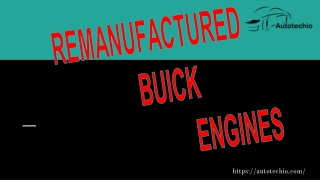 Rebuild Buick Engines