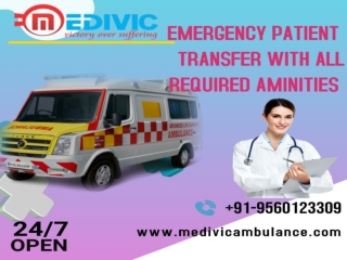 Medivic Ambulance Service in Delhi and Patna- ICU & CCU Provider