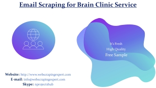 Email Scraping for Brain Clinic Service