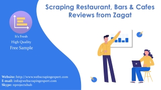 Scraping Restaurant, Bars & Cafes Reviews from Zagat