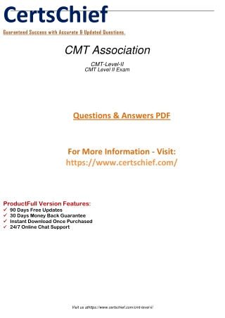 CMT-Level-II Practice Test Exam Dumps 2021