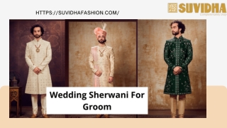 Indian Wedding Sherwani For Groom