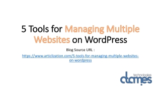 5 Tools for Managing Multiple Websites on WordPress