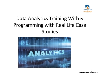 Data Analytics Training Course With R Programming