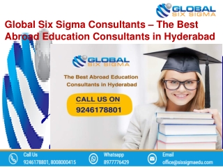 Best Abroad Education Consultants in Hyderabad | Tirupati | Vijayawada