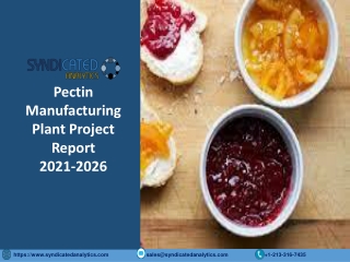 Pectin Manufacturing Plant Project Report 2021-2026 PDF | Syndicated Analytics