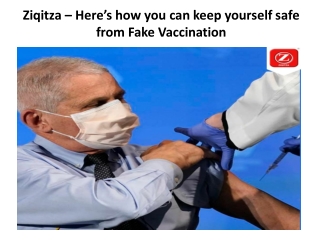 Ziqitza – Here’s how you can keep yourself safe from Fake Vaccination