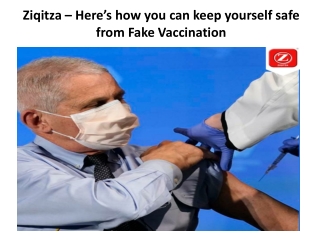 Ziqitza – Here’s how you can keep yourself safe from Fake Vaccination