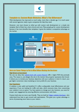 Template vs. Custom Made Websites: What’s The Difference?