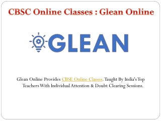 CBSE online classes