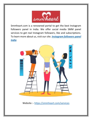 Instagram Followers Panel India  Smmheart.com