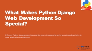 What Makes Python Django Web Development So Special