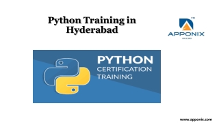 Python Training Course in Hyderabad