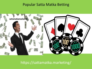 Popular Satta Matka Betting