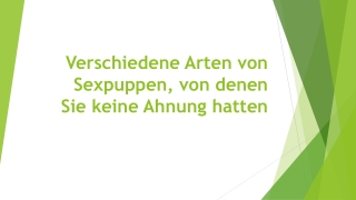 Sind Sexpuppen die neuen Liebespuppen?